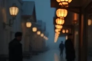 听潮封面：退潮后的礁石与远处灯塔